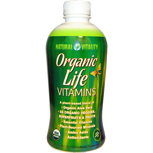 Natural Vitality Organic Life Vitamins Liquid  (1x30 OZ)