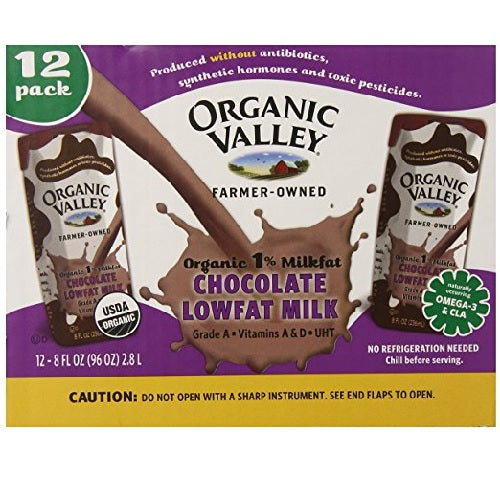Organic Valley Chocolate Aseptic Lowfat (1X12 Pack)