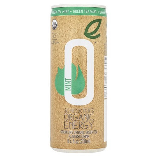 Scheckters Organic Energy Green Tea Mint (12X8.4 OZ)