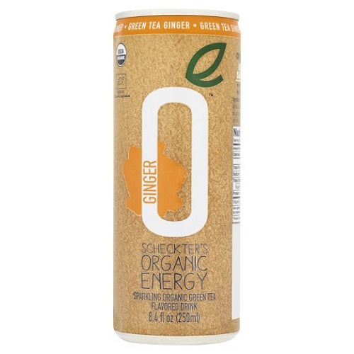 Scheckters Organic Energy Green Tea Ginger (12X8.4 OZ)