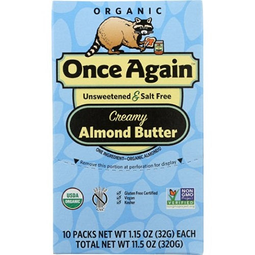 Once Again Organic Almond Butter Squeeze (10X1.5 OZ)