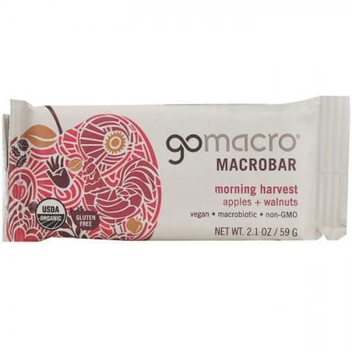 Go Macro Apples and Walnuts Macrobar (12x2.1 OZ)