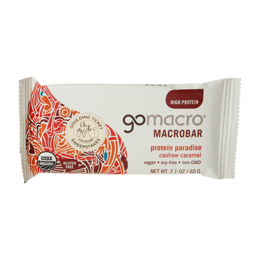 GoMacro Cashew Caramel Macrobar (12x2.1 OZ)