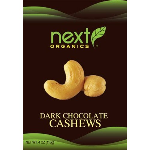 Next Organics Dark Chocolate Cashews  (6x4 OZ)