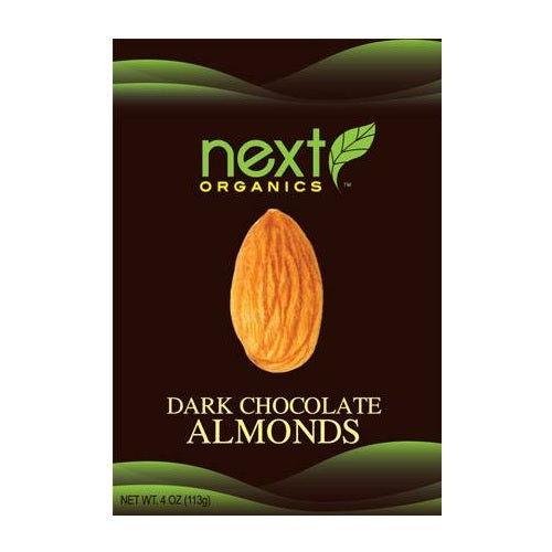 Next Organics Dark Chocolate Almonds (6x4 OZ)