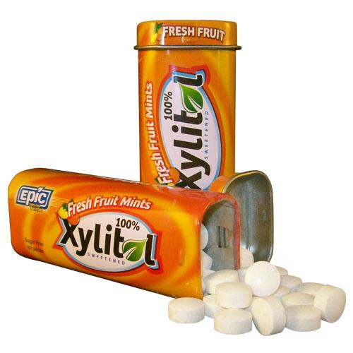 Epic Dental  Fresh Fruit Xylitol Mints (10x60 Ct)