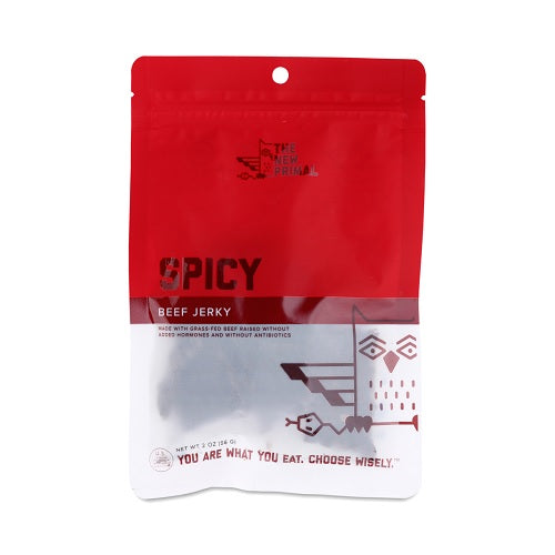 The New Primal Grass Fed Spicy Beef Jerky (8x2 OZ)