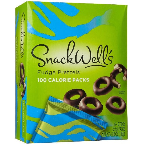 Snackwells Dipped Pretzels, Fudge (6X6 Pack)
