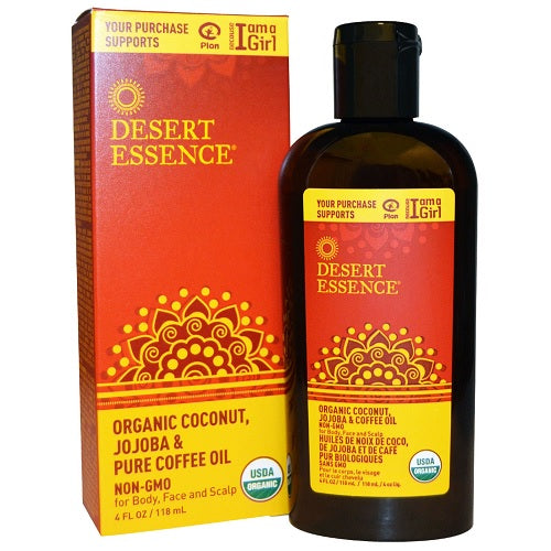 Desert Essence Organic Coconut, Jojoba & Pure Coffee Oil (1x4 OZ)