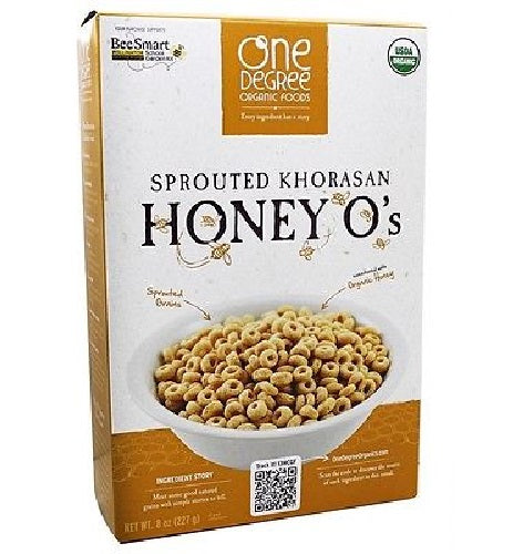 One Degree Organic Foods  Odof Khorasn Honey O'S (6X8 OZ)