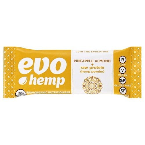 Evo Hemp Pineapple Almond Plus Protein Bar (12x1.7 OZ)