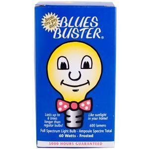 Blues Buster Full Spectrum Light Bulb Frosted 60 Watt (1x1 EACH)