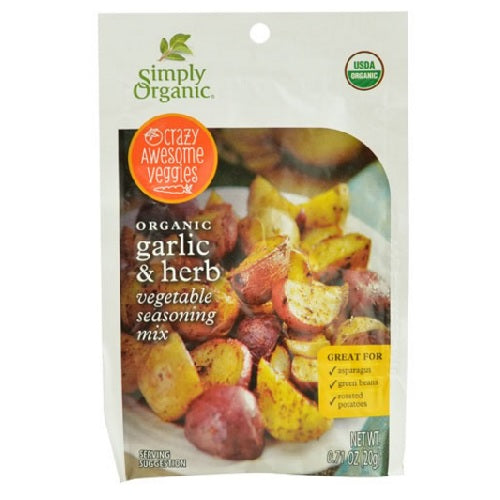 Simply Organic Vegetable Seasoning Mix Garlic & Herb (12X0.71 OZ)