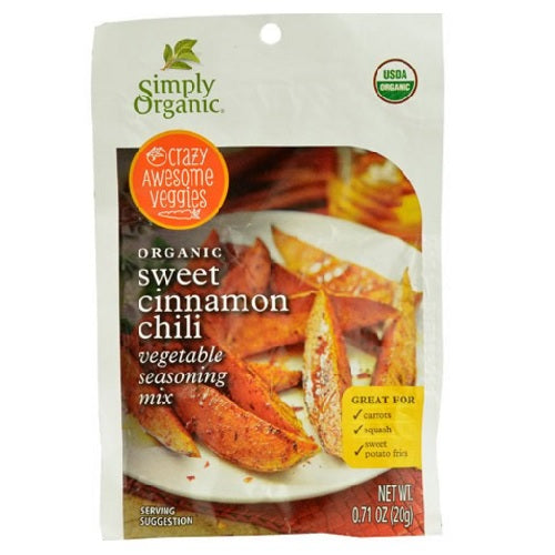 Simply Organic Vegetable Seasoning Mix Sweet Cinnamon Chili (12X0.71 OZ)