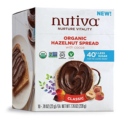 Nutiva Hazelnut Spread, Classic (10X0.78 OZ)