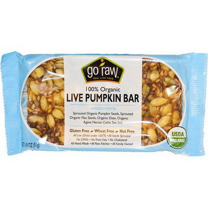 Go Raw Organic Live Pumpkin Bar (20x1.8 OZ)