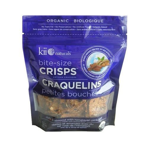 Kii Naturals Bite-Size Crisps Date & Almond with Himalayan Pink Salt (12x5.3 OZ)