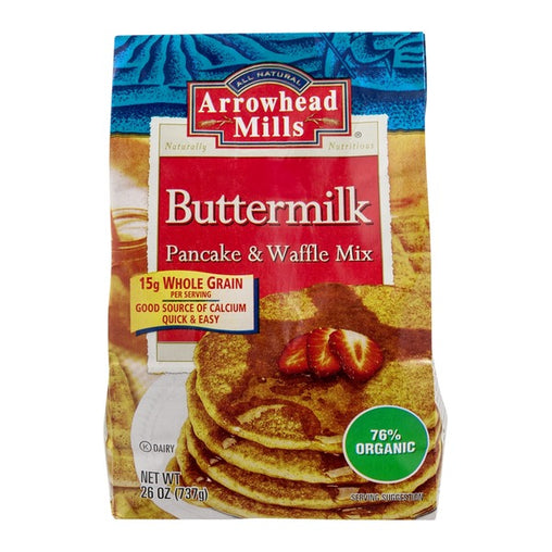 Arrowhead Mills Organic Buttermilk Pancake & Waffle Mix  (6x26 OZ)