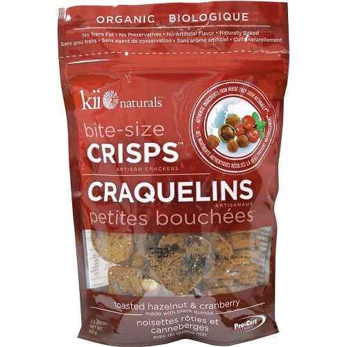 Kii Naturals Bite-Size Crisps Hazelnut & Cranberry (12x5.3 OZ)