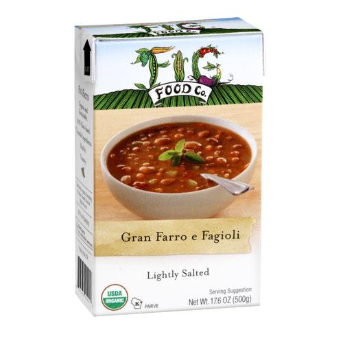 Fig Food Company Organic Gran Farro e Fagioli Soup Lightly Salted (6x14.5 OZ)