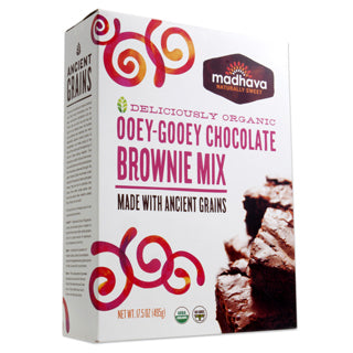 Madhava Organic Ooey-Gooey Chocolate Brownie Mix (6x17.5 OZ)