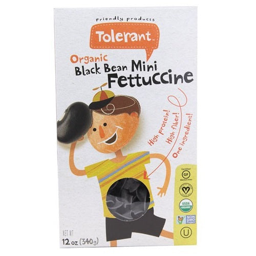 Tolerant Food Organic Black Bean Mini Fettuccine (6x12 OZ)