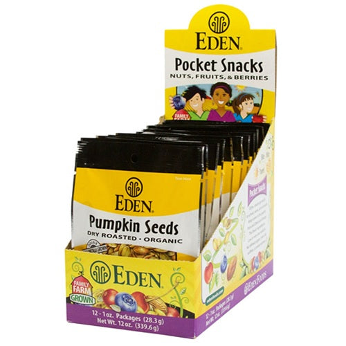 Eden Organic Pumpkin Seeds Dry Roasted and Salted (12x1 OZ)