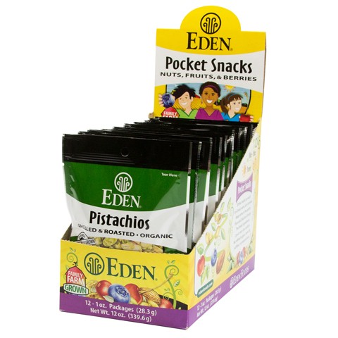 Eden Foods Pistachios Shelled (12x1 OZ)