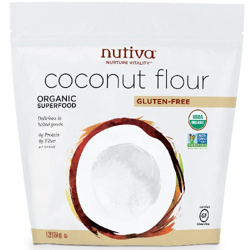 Nutiva Organic Coconut Flour, Gluten-Free (6X1 Lb  )
