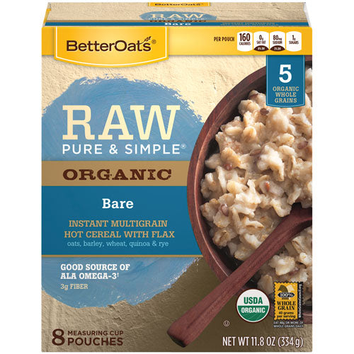 Better Oats Raw Pure & Simple Organic Bare (6x11.8 OZ)