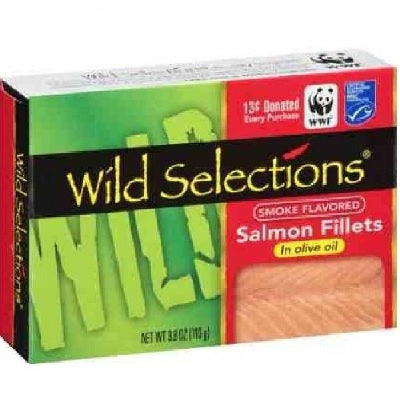 Wild Selections Pink Salmon in Olive Oil  (12x3.8 OZ)