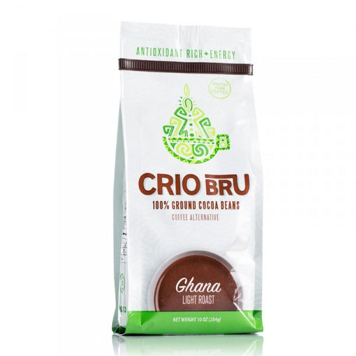 Crio Bru 100% Ground Cocoa Beans Ghana Light Roast (6x10 OZ)