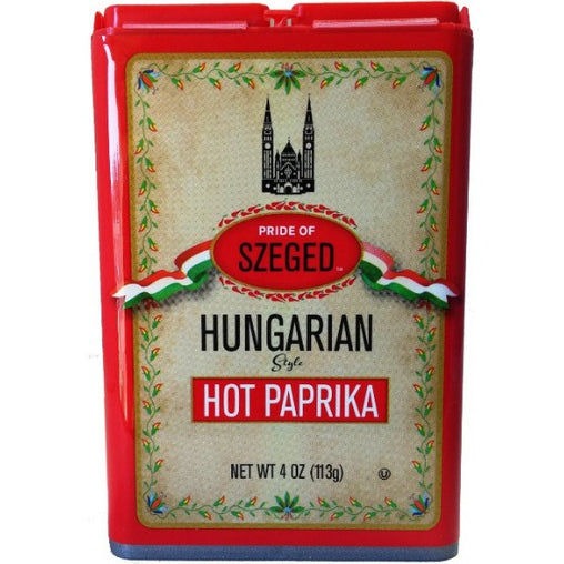 Pride of Szeged Hungarian Style Hot Paprika (6x4 OZ)