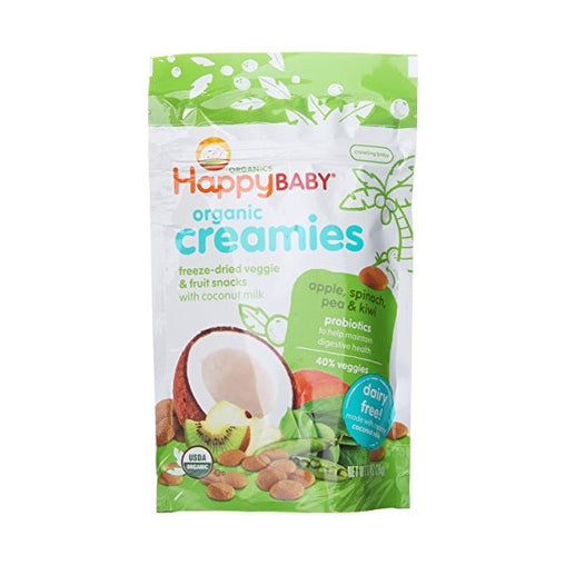 Happy Baby Organic Creamies Apple, Spinach, Pea & Kiwi (8x1 OZ)