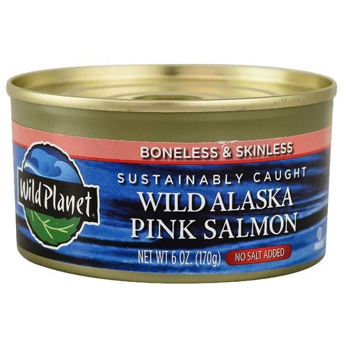 Wild Planet Alaska Pink Salmon No Salt (12x6 OZ)