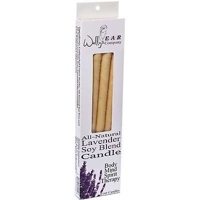 Wally's Natural Soy Blend Lavender Ear Candles (1x4 EACH)