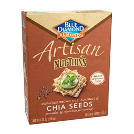 Blue Diamond Artisan Nut Thins Chia Seeds (12x4.25 OZ)
