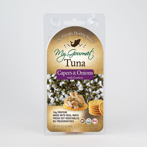 My Gourmet Tuna, Capers & Onion with Crackers (12x3.5 OZ)