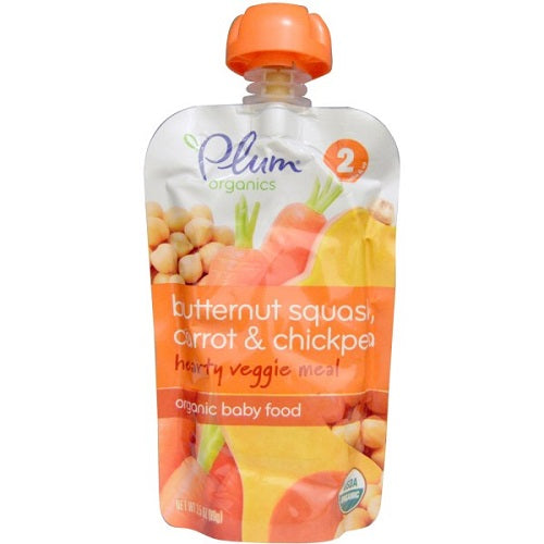 Plum Organics Stage 2, Butternut Squash Carrot & Chickpea (6X3.5 OZ)