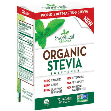 SweetLeaf Organic Stevia Sweetener Packets (1x70 Ct)