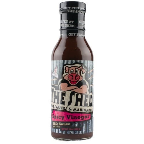 The Shed Spicy Vinegar BBQ Sauce (6x14 OZ)