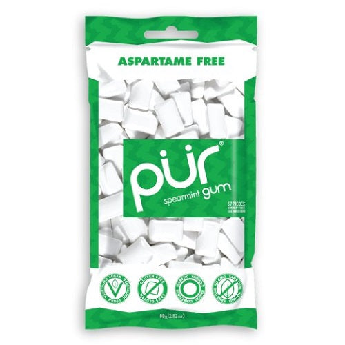 Pur Gum Pur Gum Spearmint 60 Pc (12X80 Gram)