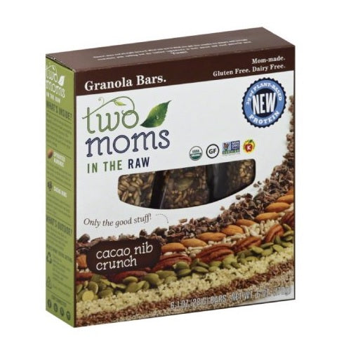 Two Moms in the Raw Cacao Nib Crunch Granola Bars (6x6 OZ)