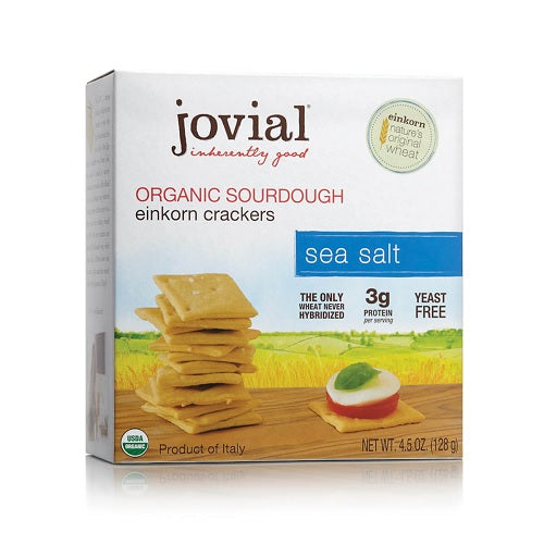 Jovial Organic Sourdough Einkorn Crackers Sea Salt (10x4.5 OZ)