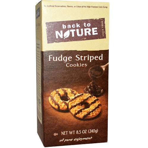 Back To Nature Cookies Fudge Striped (6x8.5 OZ)