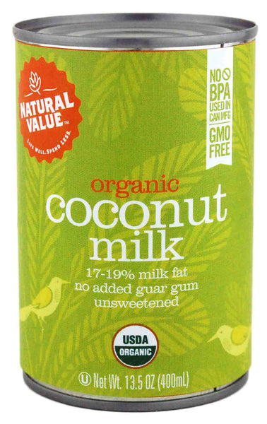 Natural Value Organic Coconut Milks  (12x12/13.5 Oz)