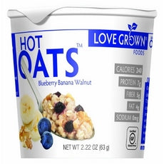 Love Grown Hot Blueberry Banana Walnut Oats (8x2.22Oz)