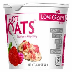 Love Grown Hot Strawberry Raspberry Oats (8x2.22Oz)