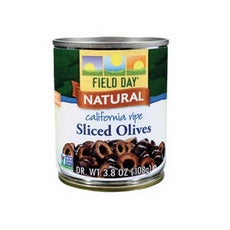 Field Day California Ripe Sliced Black Olives (12x3.8Oz)