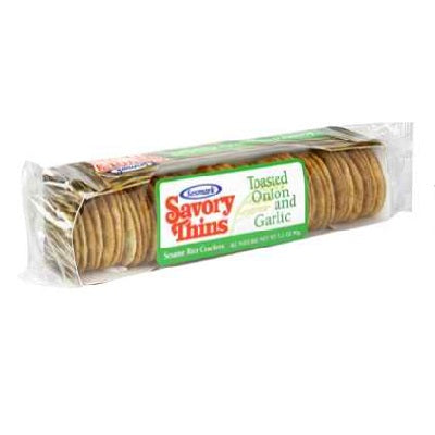 Sesmark Foods Toasted Onion & Garlic Savory Rice Thins (12x3.2 Oz)